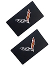 C7 Corvette Visor Decals with Flag Logo